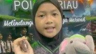 Anak Gajah Nona SerojaTebar 15 Ribu Bibit Pohon dalam Event Riau Bhayangkara Run 2026