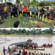Tim Gabungan Polres Kuansing Gelar Patroli, 55 Rakit PETI Ditemukan di Sungai Kuantan