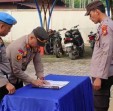 17 Personel Polsek Rupat Utara Teken Pakta Integritas  Anti Narkoba dan Pelanggaran