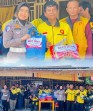 Satlantas Polres Pelalawan Menyapa Pengemudi Ojol dan Bagikan Paket Bansos