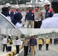 Pastikan Kesiapan Pembukaan Lalu Lintas,  Ditlantas Polda Riau Tinjau Overpass STA 203+285