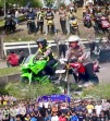 Tiga Polwan Cantik Ikut Ramaikan Road Race Session 2 Satlantas Polres Pelalawan