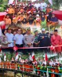 Jembatan Merah Putih Diresmikan Kapolri, Senyum Bahagia Warga Rangsang Kabupaten Pelalawan