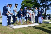 Peringati  HUT ke-80 TNI AU, Danlanud Rsn Ziarah ke Taman Makam Pahlawan Kusuma Dharma