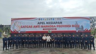 Ikuti Apel Kesiapan Satgas, Kalapas Kelas IIA Pekanbaru Tegaskan Komitmen Pemberantasan Narkoba
