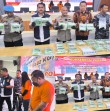 Polda Riau dan Lanal Dumai Gagalkan Penyelundupan 32 Kilogram Sabu Asal Malaysia,  Sepasang Kekasih Ditangkap