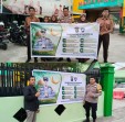 Binmas Polsek Bukitraya Pasang Spanduk Himbauan Kamtibmas di MAN 1