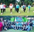 Bupati Kampar Resmi Buka Turnamen Sepak Bola Gala Desa se-Provinsi Riau di Kuok
