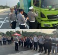 Subdit Gakkum Ditlantas Polda Riau bersama Stakeholder Tertibkan Kendaraan Odol di Jalan Tol Permai