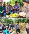 Awali Perbaikan Jembatan Merah Putih, Polsek Ukui Gelar Doa Bersama dan Potong Tumpeng