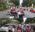 Kondisi Udara Pekanbaru Masih Berasap, Polantas Karib Turun ke Jalan Bagikan Ribuan Masker