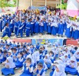 SMSI Inhil  Goes To School, Ajak Anak TK Hidup Sehat dengan Susu Ginas