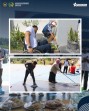 Pegawai Lapas Narkotika Kelas IIB Rumbai Gelar Gotong Royong Bersihkan Halaman Kantor