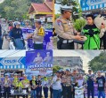 Berikan Bibit Pohon kepada Pengendara Tertib, Cara Unik Polantas Inhu Edukasi Ops Zebra 2025