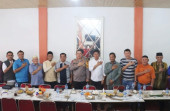 Kapolres Pelalawan Coffe Morning bersama Bawaslu dan KPU